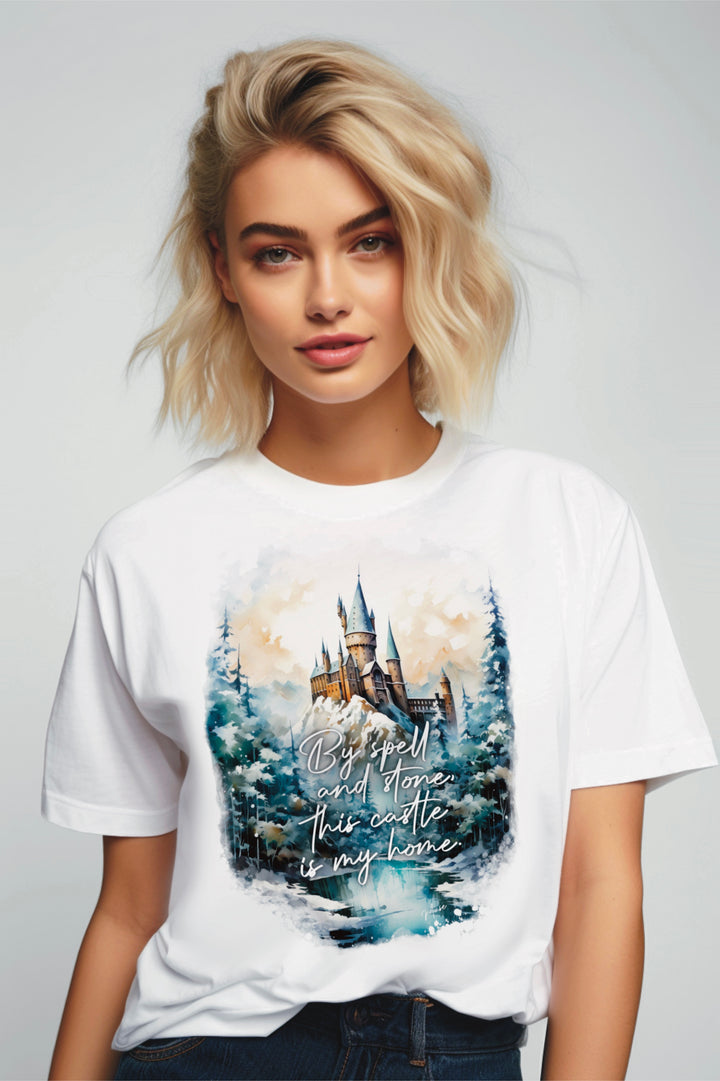 T-shirt | By spell and stone, this castle is my home (hiver)