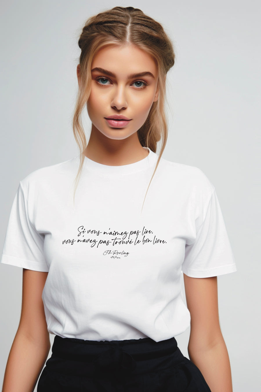 BRADERIE | T-shirt bio | Si vous n'aimez pas lire, vous n'avez trouvé le bon livre - J.K. Rowling