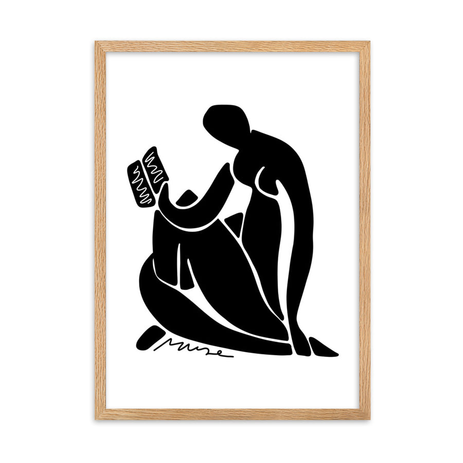 Affiche encadrée | Matisse et la lectrice - noir