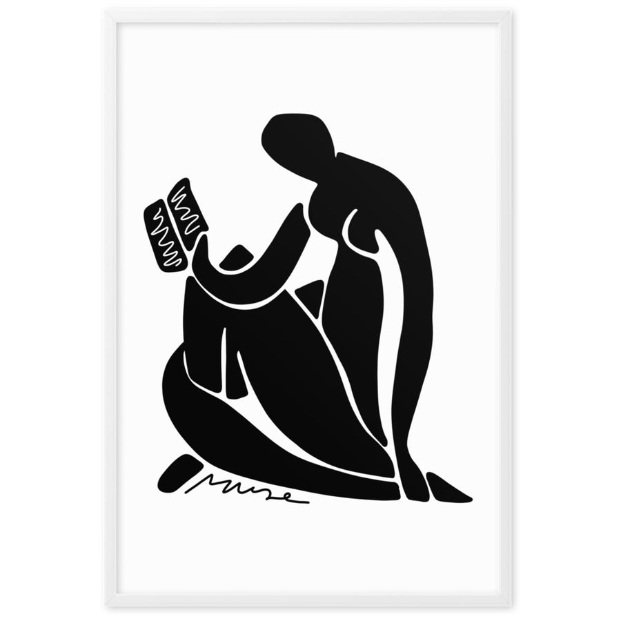 Affiche encadrée | Matisse et la lectrice - noir