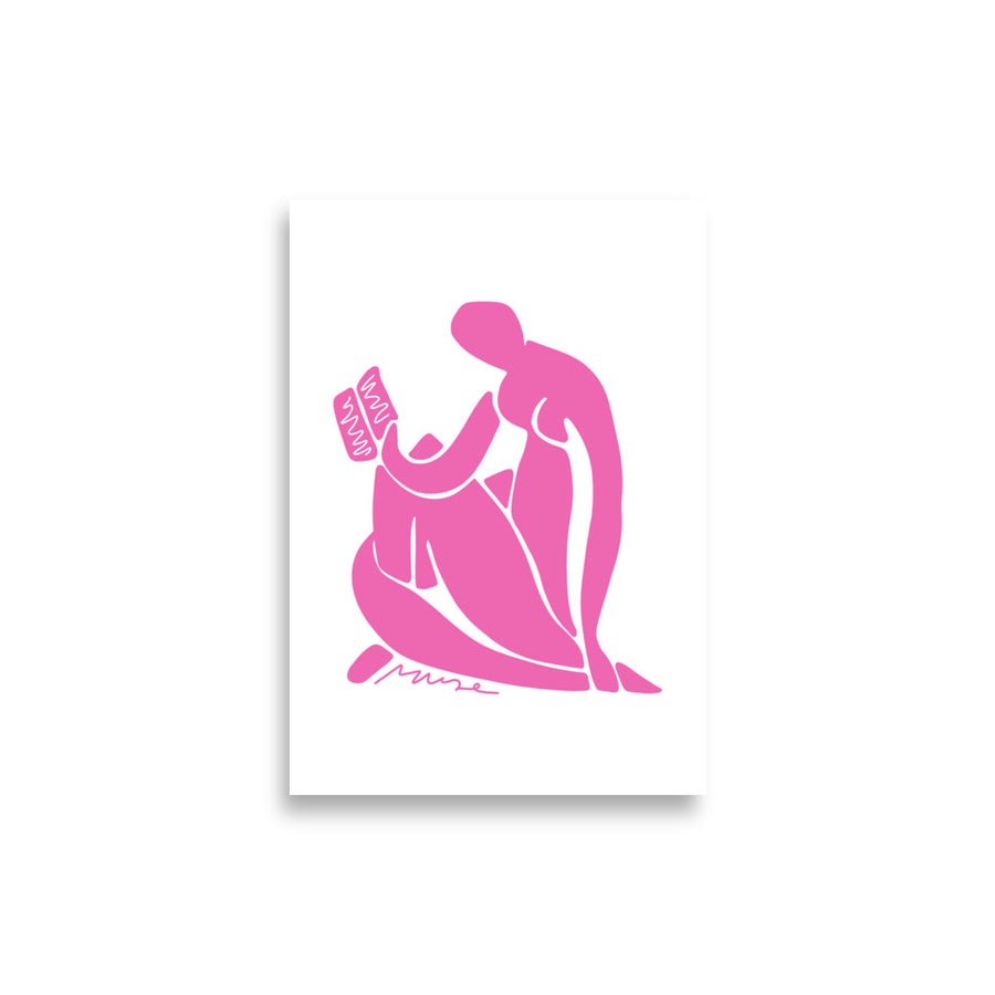 Affiche | Matisse et la lectrice - rose