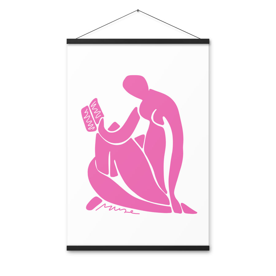 Affiche à suspendre | Matisse et la lectrice - rose