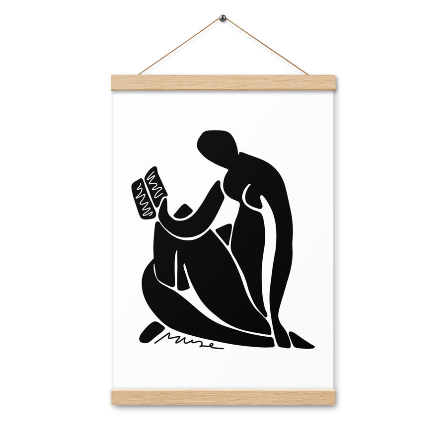 Affiche à suspendre | Matisse et la lectrice - noir