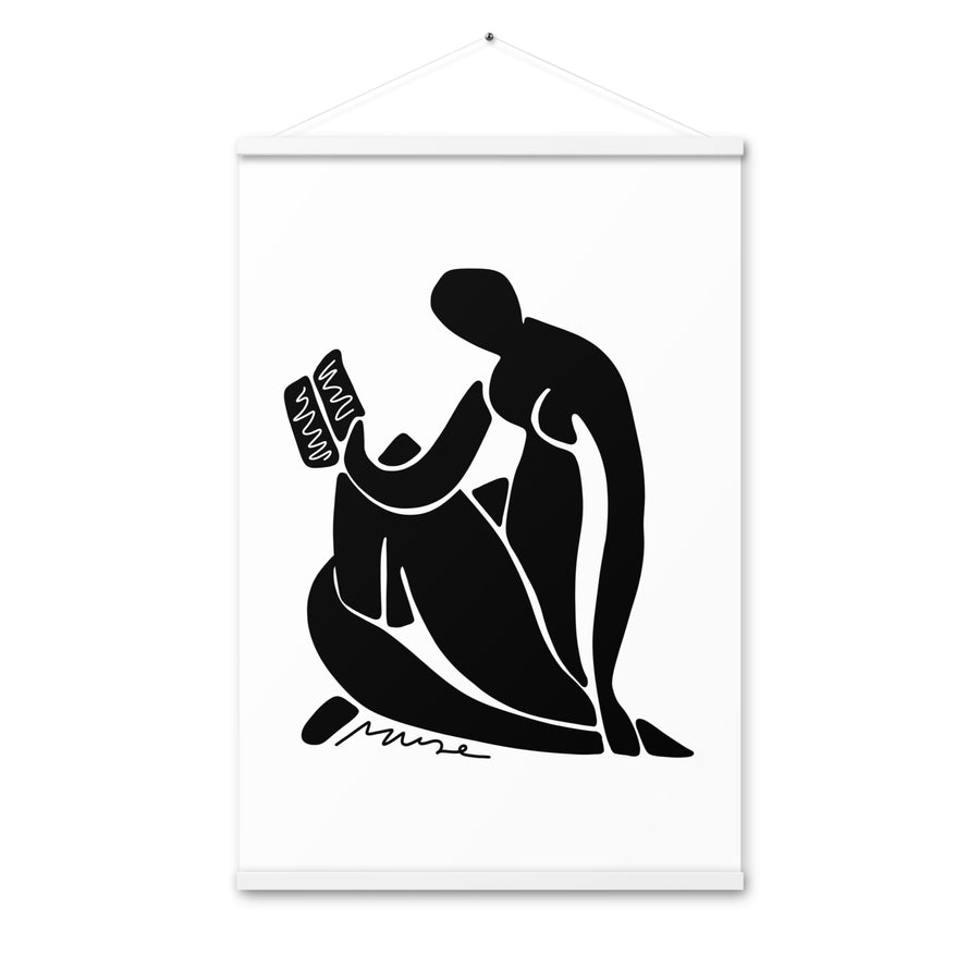 Affiche à suspendre | Matisse et la lectrice - noir