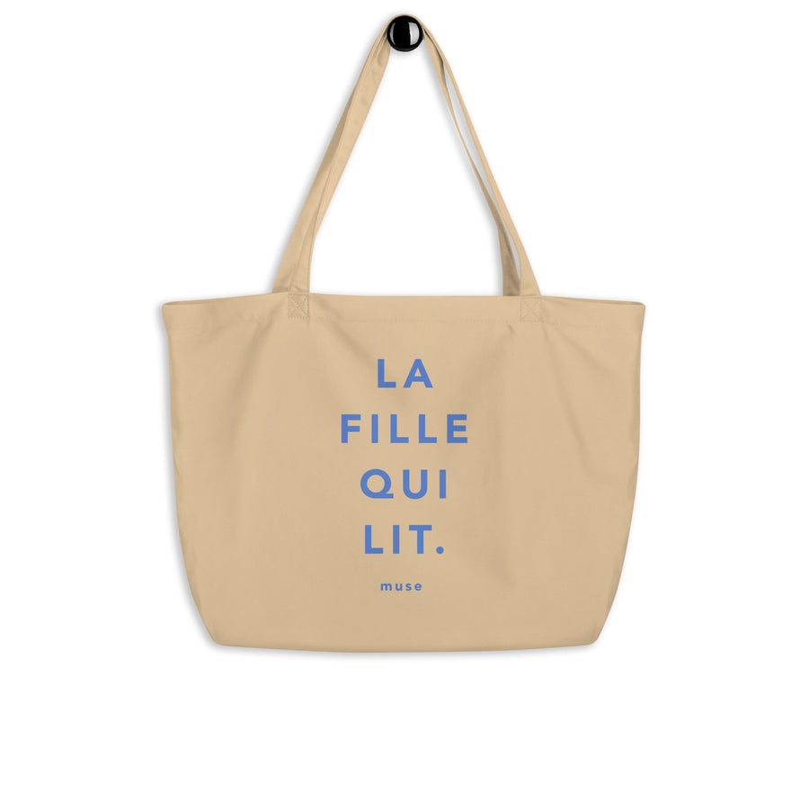 Sac cabas bio | La fille qui lit