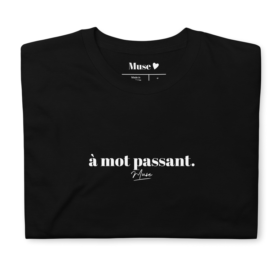 T-shirt | à mot passant. (5 coloris)