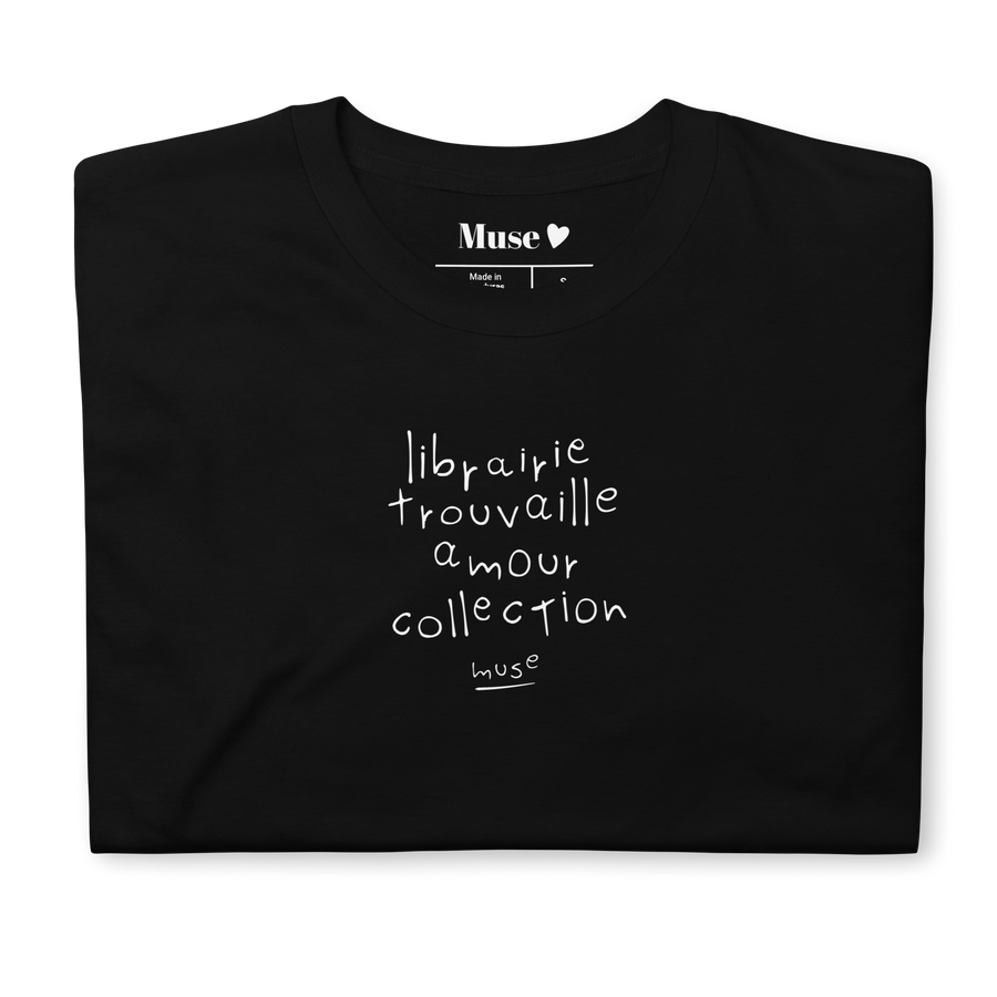 T-shirt | librairie, trouvaille, amour, collection (5 coloris)
