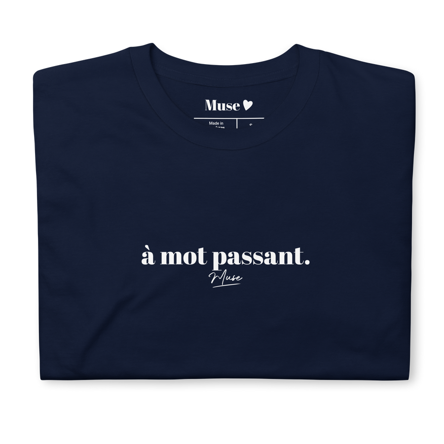 T-shirt | à mot passant. (5 coloris)