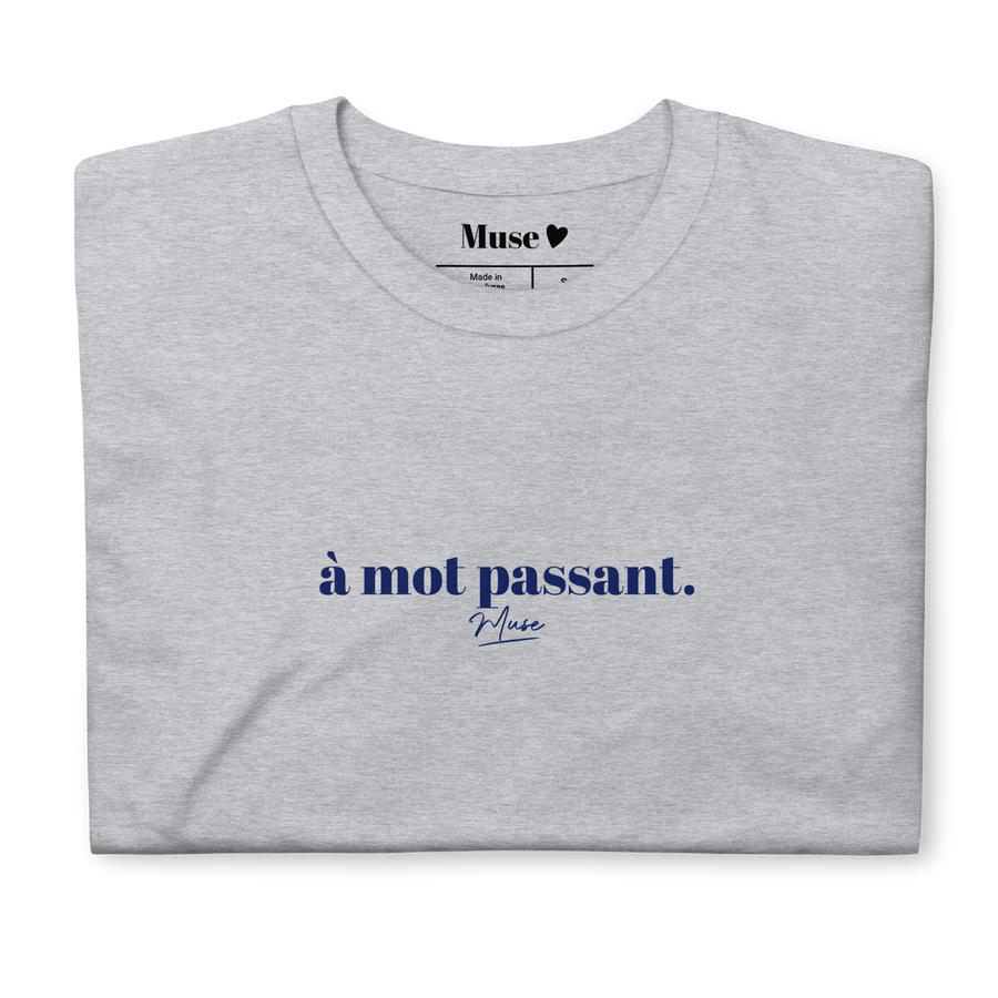 T-shirt | à mot passant. (5 coloris)