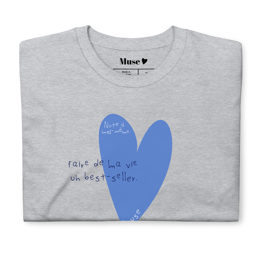 T-shirt | Note à moi-même : faire de ma vie un best-seller (2 coloris)
