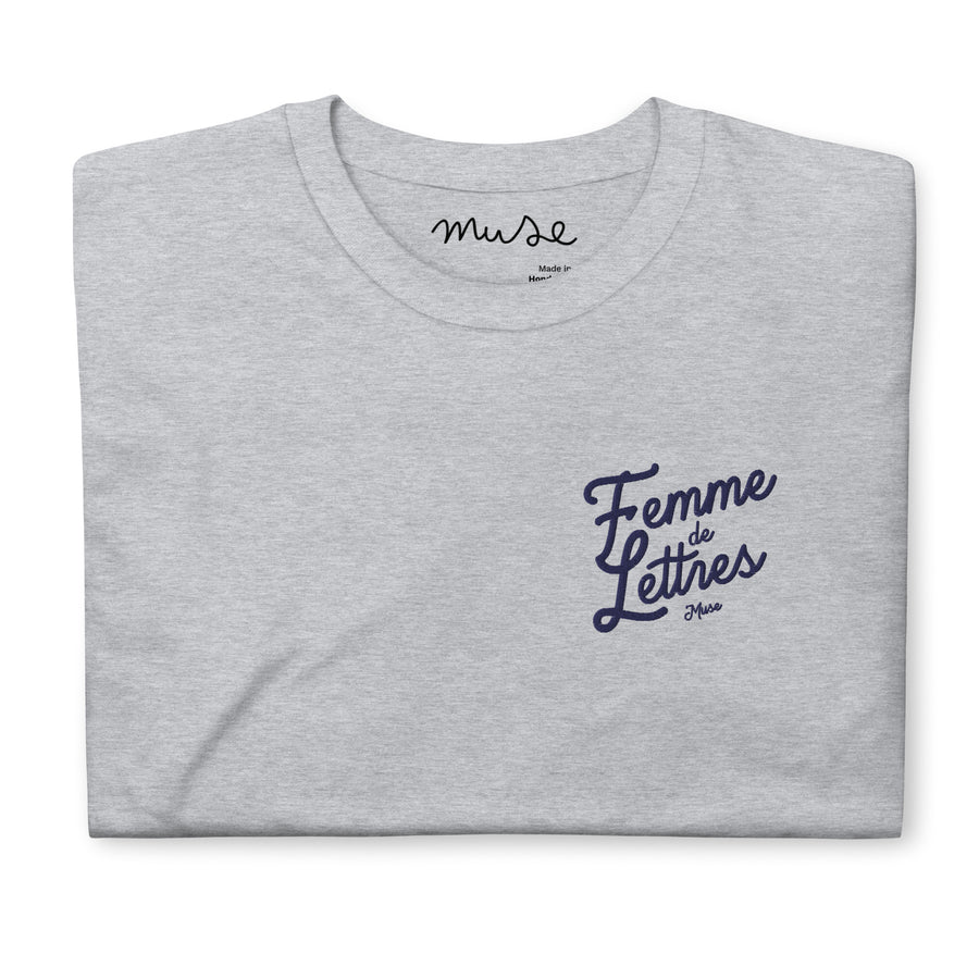 T-shirt brodé | Femme de Lettres