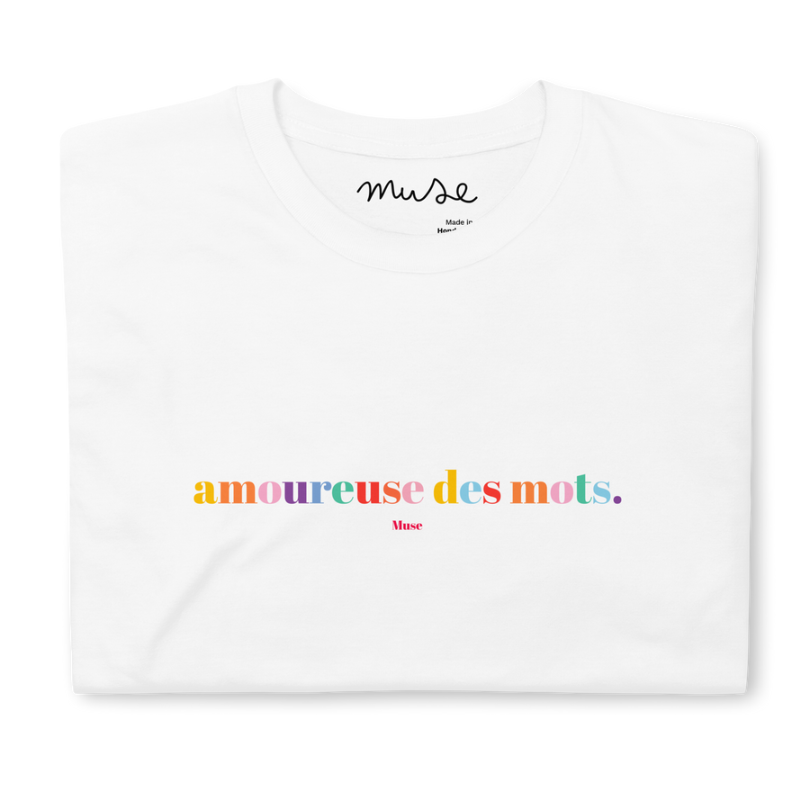 T-shirt bio | Amoureuse des mots