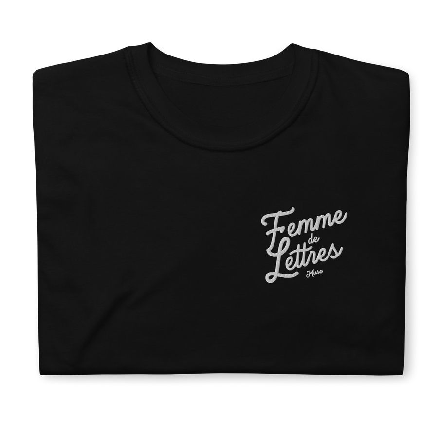 T-shirt brodé - Femme de Lettres (5 coloris)