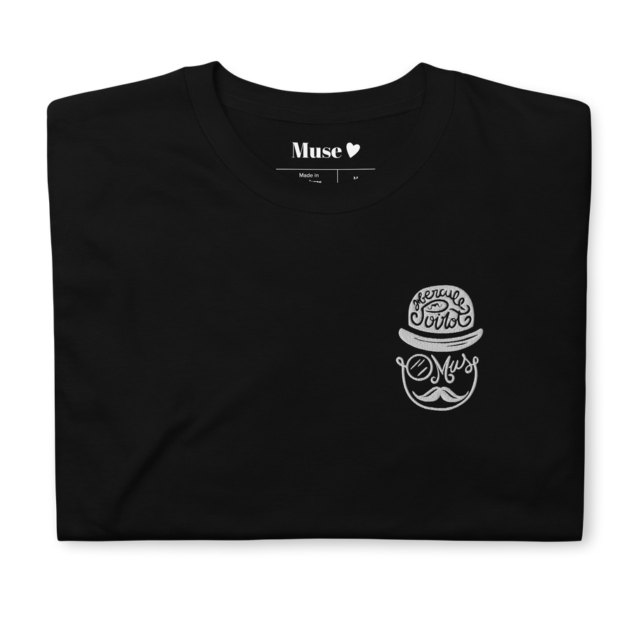 T-shirt brodé - Hercule Poirot (5 coloris)