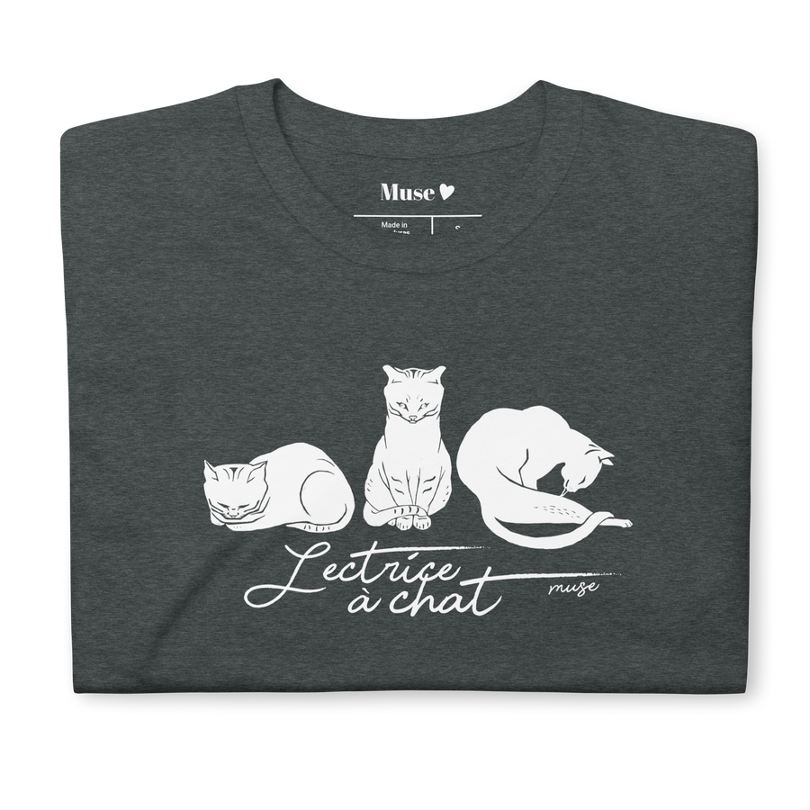 T-shirt | Lectrice à chat (5 coloris)