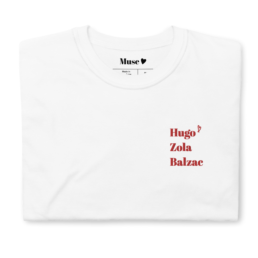 T-shirt brodé - Hugo Zola Balzac