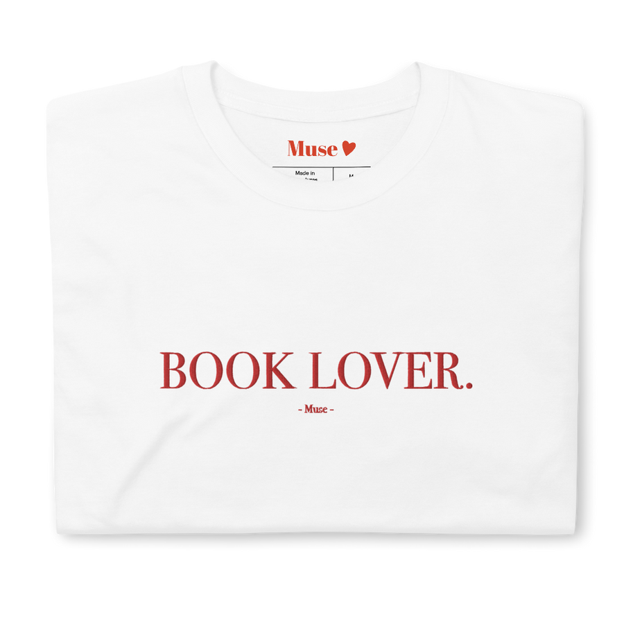 T-shirt brodé | Book Lover (5 coloris)